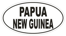 Papua New Guinea Oval Bumper Sticker or Helmet Sticker D2220 Euro Country Code - £1.09 GBP+