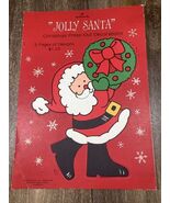 Hallmark Jolly Santa Christmas Holiday Press-out Decorations Paper Art - $16.99