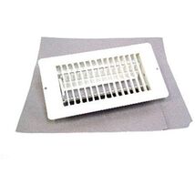 UNITED STATES HDW V056IWB Metal Floor Register, 4" by 8", White - $26.12