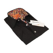 Men High Quality Soft Linen Sports Shirt By INSERCH Short Sleeves SS717 Black image 7