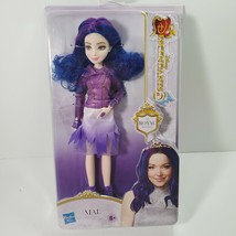 Disney Descendants 3 The Royal Wedding MAL Doll Purple Blue Hair Dress Ring - £18.60 GBP