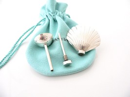 Tiffany &amp; Co Shell Perfume Bottle Dabber Case Funnel Silver Gift Pouch Set Love - £314.48 GBP