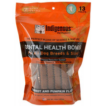 Indigenous Dental Health Bones - Carrot &amp; Pumpkin Flavor for Dogs of All Breeds - £25.50 GBP