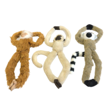 3 Hanging Monkeys Wild Republic Fiesta Plush Lion Lemur Stuffed Animal Golden - £23.55 GBP