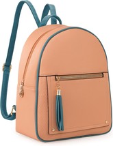 Small Backpack with Secured Zipper &amp; Tassel - £36.94 GBP