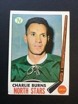 1969 - 1970 Topps Charlie Burns Minnesota North Stars #129 Hockey Trading Card - £3.36 GBP