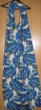 Ladies Long Blue Paisley Floral Sundress Sleeveless Size XL Lovely New w... - $11.87