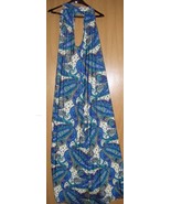 Ladies Long Blue Paisley Floral Sundress Sleeveless Size XL Lovely New w... - $11.87
