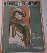 Vintage Nobody Else But You by Jimmy Hollis Arthur Lange 1916 Sheet Music - £7.13 GBP