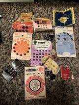 Lot Vintage Sewing Fabric Snap Fasteners Woolworths Sears Clinton Button - £9.74 GBP