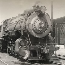 Long Island Railroad LI #111 2-8-0 ALCO Locomotive Train B&amp;W Photo Oyster Bay NY - £9.74 GBP
