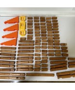 American Lincoln Logs Lot Wooden Square Toy Logs 108 Pieces - €17,28 EUR