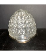 Vtg Clear Glass 6&quot; Acorn Beehive CEILING LIGHT SHADE GLOBE 3-1/8” Fitter - $369.20 MXN