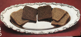 Heritage  Oval Bread Serving Tray Silver plated  F. B. Rogers Silver Co.... - $21.51