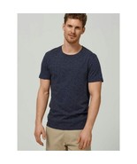 SELECTED HOMME O-Neck T-shirt Small Navy Blue Flower Hipster Preppy Shir... - £27.96 GBP