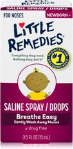 Little Remedies Saline Spray and Drops, Safe for Newborns, 0.5 fl oz - £10.38 GBP