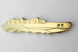 Us Navy Usn Pt Patrol Torpedo Boat Gold Colored Lapel Pin Badge 1.75 Inches - £4.43 GBP