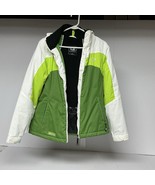 CB Sports Hooded Stretch-O-Rama Winter Parka Ski Jacket Womens L Lime Green - $864.26 MXN