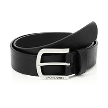 JACK &amp; JONES Men's Jacharry Noos Belt, Black (Black Detail: Jack and Jon... - $21.00