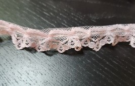 Vintage Pink Lace Trim Ribbon Sewing 28 Yards  3/4 inch - £31.84 GBP