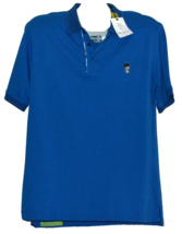 Robert Graham Blue Logo  Men&#39;s Polo Shirt Cotton Size L - £65.75 GBP