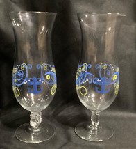 SET OF 2 ~ ROYAL CARIBBEAN CRUISE LINE HURRICANE COCKTAIL GLASSES ~  8&quot; ... - $11.65