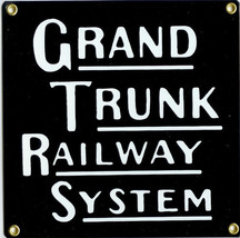 Grand Trunk Railway System Transportation Vintage Train Metal Sign - £30.28 GBP