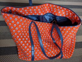 Vera Bradley Weekender Tote Orange Floral &amp; Navy Blue *US SELLER* - $44.50