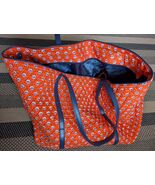 Vera Bradley Weekender Tote Orange Floral &amp; Navy Blue *US SELLER* - $44.50