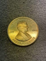 Andrew Johnson 17th President Coin Medal Token KG Presidential - £9.48 GBP