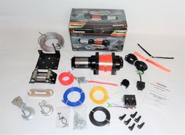 Keeper Electric Portable Winch 3000LBS12V UTV/ATV Trailer OffRoad Synthe... - $233.65
