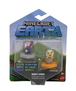 Minecraft Earth Boost Mini Figure 2-Pack, Attacking Steve &amp; Spawning Chi... - £6.86 GBP