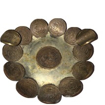 Vintage ACAPULCO Mexican Brass Coins Ashtray* A5 - £6.33 GBP