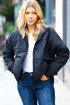 Eyes On You Black Quilted Puffer Jacket - $44.99