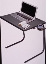 Table-Mate II, TV Tray Table - Black Folding Table with Cup Holder. 772bp - $31.50