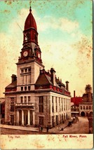 City Hall Building Fall River Massachusetts MA 1900s UDB Postcard - $5.89