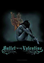 Bullet For My Valentine Poster Flag Burning Wings - £11.77 GBP