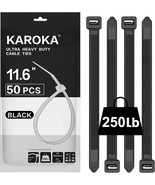 Karoka 11.6&quot; Electrical Cable Ties Heavy Duty with 250lbs Tensile Streng... - $318.53 MXN