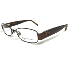 Jones New York Petite Eyeglasses Frames J125 CHOCOLATE BROWN Rectangle 49-17-135 - £40.05 GBP