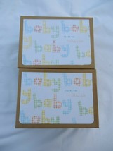 2 sets Gartner Studios SWEET BABY Thank You Baby Gift 34 Blank Cards &amp; Envelopes - £12.41 GBP