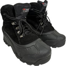 Falls Creek Blizzard Black Suede Thinsulate LaceUp Snow Winter Boots men... - $616.57 MXN