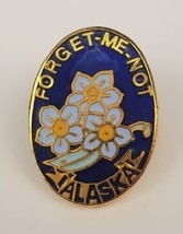 Alaska FORGET ME NOT Flowers Souvenir Travel Tourist Lapel Pin Pinchback - $16.63