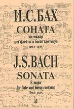 Sonata E major for flute and basso continuo BWV 1035 [Paperback] Bach Johann Seb - £9.24 GBP