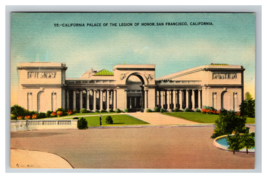 Palace of Legion of Honor San Francisco California Entrance Street View Postcard - £3.65 GBP