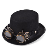 Steampunk Rivet Glasses Top Hat Goth Punk Magic Hat Retro Clothing Acces... - £16.05 GBP