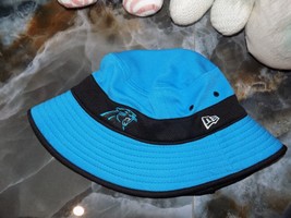 New Era NFL Carolina Panthers Blue Training Camp Bucket Hat One Size Vintage - £22.96 GBP