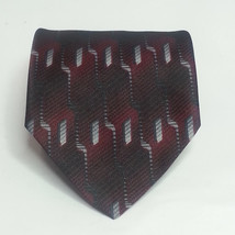 Puritan Men Dress Tie Dark Red Polyester 3.75&quot; wide 59&quot; long  - £6.47 GBP