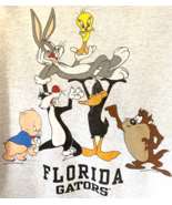 Florida Gators Sweatshirt Looney Tunes Warner Bros Mens XL Gray Taz Vint... - £27.95 GBP