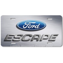 Ford Escape Inspired Art on Gray FLAT Aluminum Novelty Auto License Tag Plate - £14.14 GBP