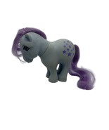 Hasbro Vintage Purple MLP My Little Pony Blue Belle Flat Foot F1 1980s Toy - $26.47 CAD